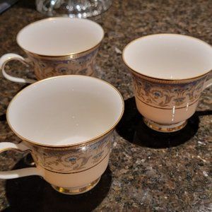 3 Noritake "Moonlight" Porcelain Tea/Coffee Cups